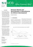 Diaspora Bonds and Securitization of Remittances for Africa`s