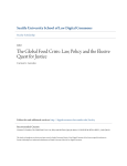 The Global Food Crisis - Seattle University School of Law Digital