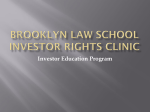 Brooklyn Law School Investor Rights CLinic