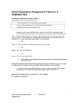 Exam Preparation Assignment 4 Version 1: ANSWER KEY
