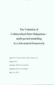 The Valuation of Collateralised Debt Obligations - DORAS