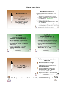 AI Cancer Support Circles - Native American Cancer Research