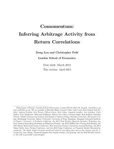 Comomentum: Inferring Arbitrage Activity from Return