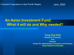 An Asian Investment Fund - Global Clearinghouse for Development