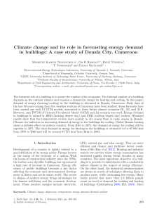 Climate change and its role in forecasting energy demand in buildings