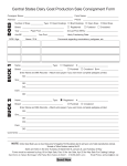 Central States Dairy Goat Production Sale Consignment Form
