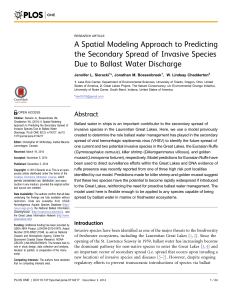A Spatial Modeling Approach to Predicting the Secondary Spread of