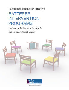 batterer intervention programs - The Advocates for Human Rights