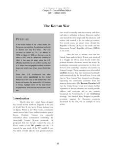 General Military Subjects 5. The Korean War