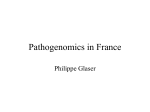 Pathogenomics in France - ERA