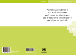 legal issues on international use of electronic
