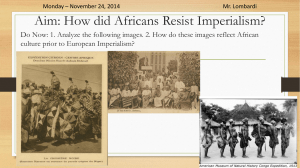 Imperialism: African Resistance Movements