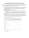 ConnectNow Accounting - Fiscal Year End Process Below is the