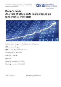 Analysis of stock performance based on