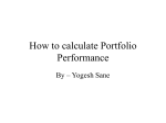 How to calculate Portfolio Performance