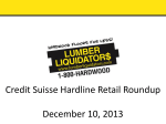 Credit Suisse Hardline Retail Roundup December 10, 2013