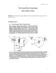 The Franck-Hertz Experiment Data Studio Version