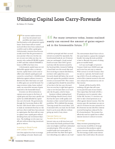 Utilizing Capital Loss Carry-Forwards - Twenty