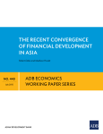 The Recent Convergence of Financial Development in Asia