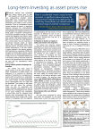 Long-term Investing as asset prices rise