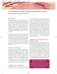 Co-investments in funds of funds and separate accounts