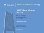 Observations on Labor Markets - Federal Reserve Bank of Boston