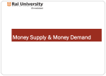 Chapter 18: Money, Supply and Money Demand