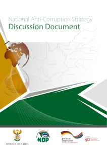 National Anti-Corruption Strategy Discussion Document