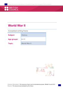 Completed writing frame  - EAL Nexus