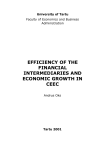 efficiency of the financial intermediaries and economic growth