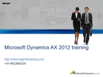 Microsoft Dynamics AX 2012 PreView PPT template