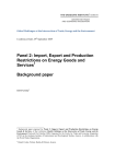 Import, Export and Production Restrictions on Energy Goods and