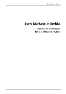 Bond Markets in Serbia: Regulatory Challenges for an Efficient Market