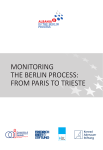 monitoring the berlin process: from paris to trieste