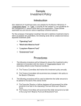 Sample Investment Policy 2
