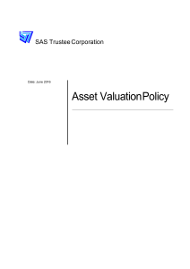 Asset Valuation Policy