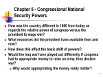 Chapter 5 - Congressional National Security Powers