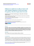 Diffusion Coefficient in Silicon Solar Cell with Applied Magnetic