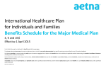 IHP benefit schedule Major Medical Europe