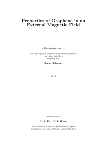 Properties of Graphene in an External Magnetic