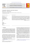 Geographic dispersion and stock returns