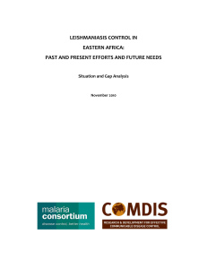 leishmaniasis control in eastern africa: past and present efforts and