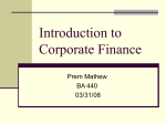 Corporate Finance