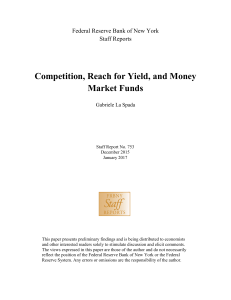 Competition, Reach for Yield, and Money Market Funds