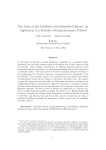 Fair Value of Life Liabilities with Embedded Options: an Application
