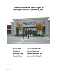 An Equity Valuation and Analysis of Havertys Furniture Companies