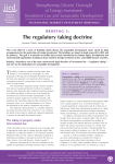 The regulatory taking doctrine - iied iied