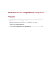 Price transmission along the food supply chain