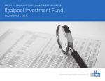 Realpool Investment Fund - British Columbia Investment