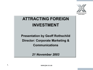 Attracting Foreign Investment